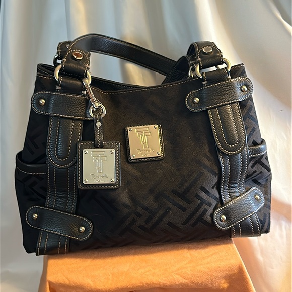 Tignanello Handbags - Tignanello Canvas/leather Handbag